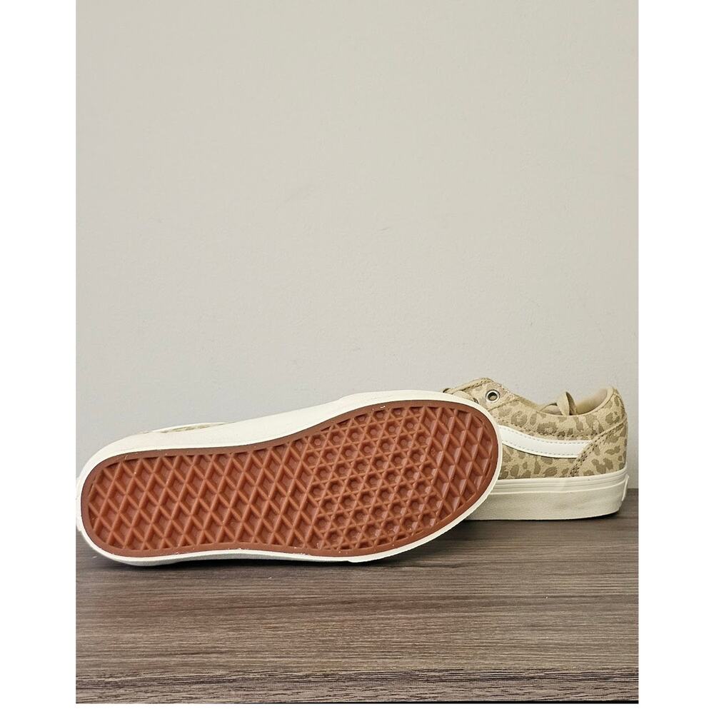 Vans Women's Ward Animal Print Sneakers Size 6.5 White/Brown NWT - Picture 6 of 7